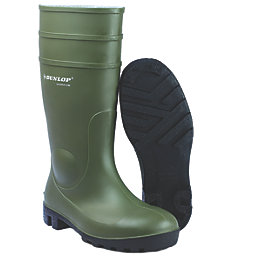 Dunlop Protomastor   Safety Wellies Green Size 13