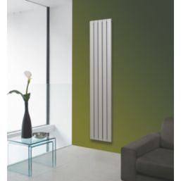 Blaze 1800mm x 345mm 3026BTU Matt Chrome Vertical Designer Radiator
