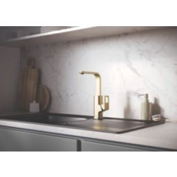 Bristan Spruce Mono Sink Mixer Tap Brushed Brass
