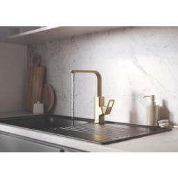 Bristan Spruce Mono Sink Mixer Tap Brushed Brass