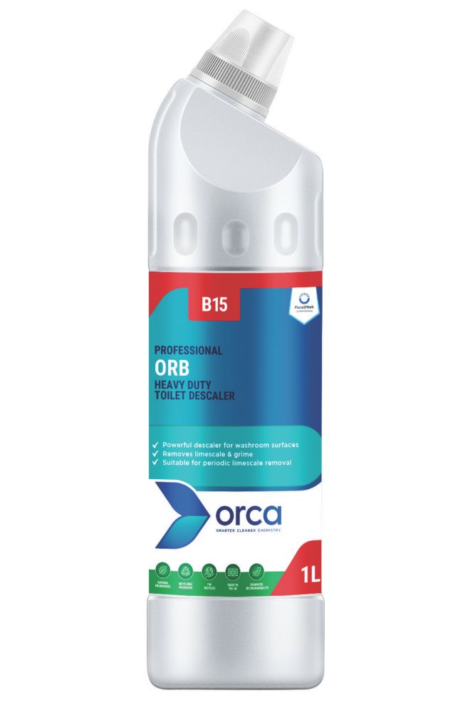 Orca B15 Heavy Duty Toilet Descaler 1Ltr - Screwfix