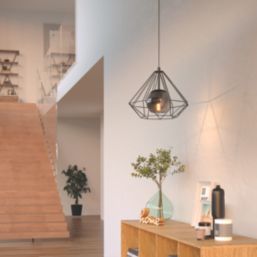 Eglo Vernham Pendant Light Black