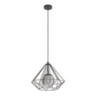 Eglo Vernham Pendant Light Black
