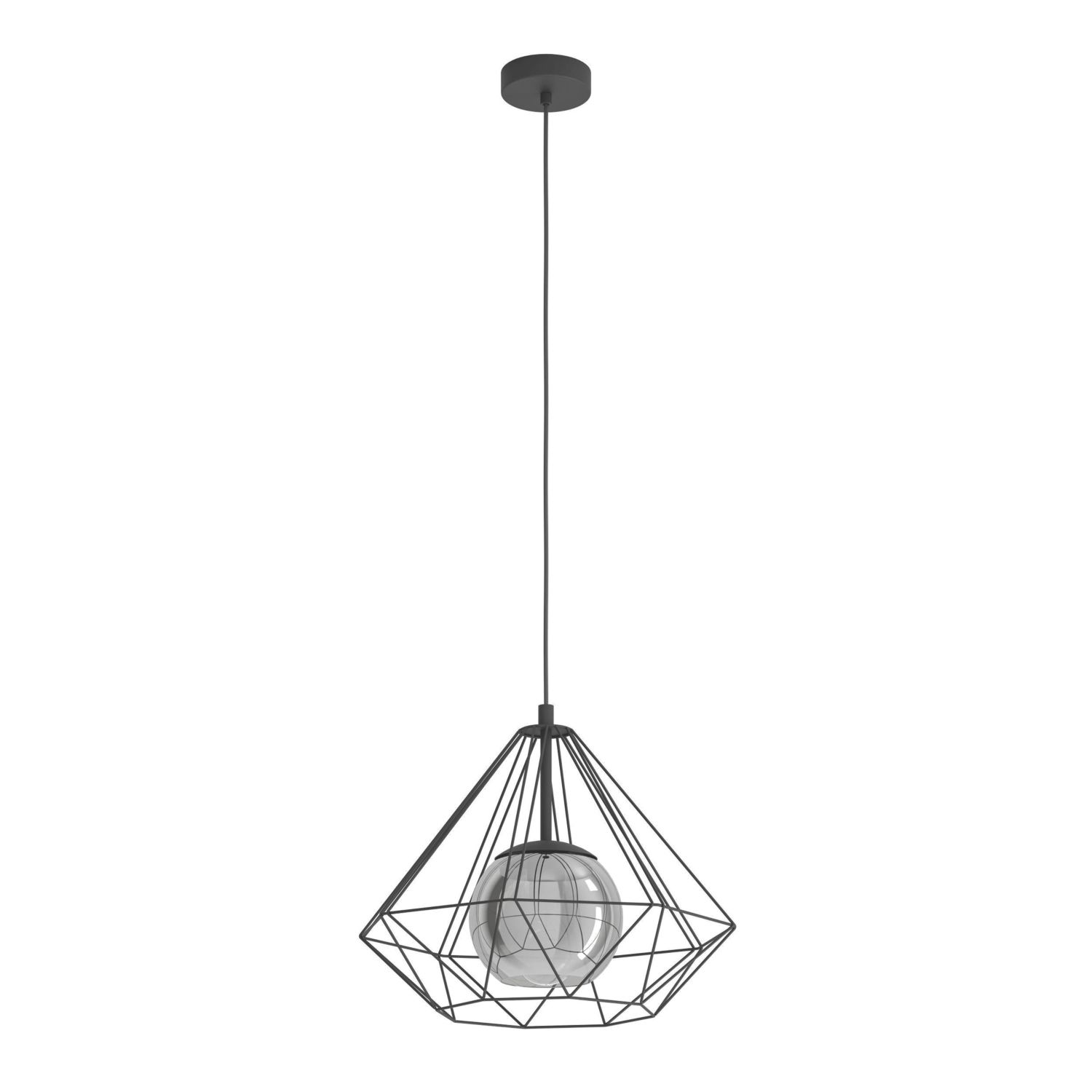 Eglo Vernham Pendant Light Black (920CX)