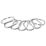 Essentials Shower Curtain Rings Chrome 12 Pack