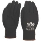 Site  Thermal Winter Work Gloves Black Large