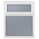 Crystal  Top Opening Obscure Triple-Glazed Casement White uPVC Window 1190mm x 965mm