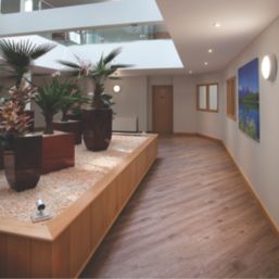 4lite  LED Wall/Ceiling Light with Microwave Sensor Chrome 13W 1300lm