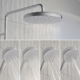 Mira Decor Warm Silver 9.5kW  Manual Dual Outlet Electric Shower