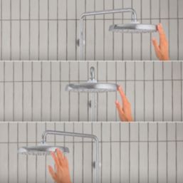 Mira Decor Warm Silver 9.5kW  Manual Dual Outlet Electric Shower