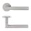 Eclipse Ultimate Revolve Fire Rated Lever On Rose Door Handle Pair Satin Stainless Steel 1 Pair