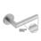 Eclipse Ultimate Revolve Fire Rated Lever On Rose Door Handle Pair Satin Stainless Steel 1 Pair