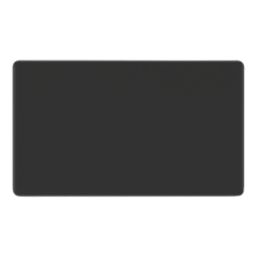 LAP  2-Gang Blanking Plate Matt Black