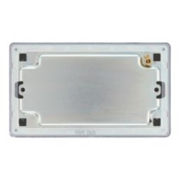 LAP  2-Gang Blanking Plate Matt Black