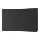 LAP  2-Gang Blanking Plate Matt Black