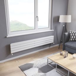 Ximax Oceanus 295mm x 1800mm 3314BTU White Horizontal Designer Radiator