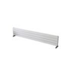 Ximax Oceanus 295mm x 1800mm 3314BTU White Horizontal Designer Radiator