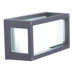 4lite  Outdoor LED Surface Brick / Wall Light Graphite 7W 302lm