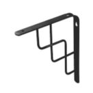 Essentials Step Shelf Brackets Black 230mm x 180mm 4 Pack