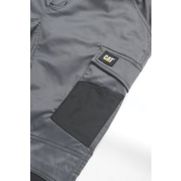 CAT Essentials Stretch Knee Pocket Trousers Grey 32" W 32" L