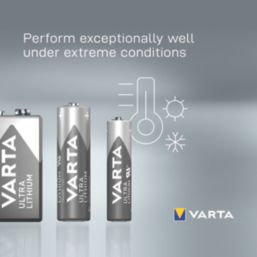 Varta Ultra AA 1.5V Lithium Batteries 4 Pack