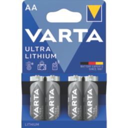 Varta Ultra AA 1.5V Lithium Batteries 4 Pack