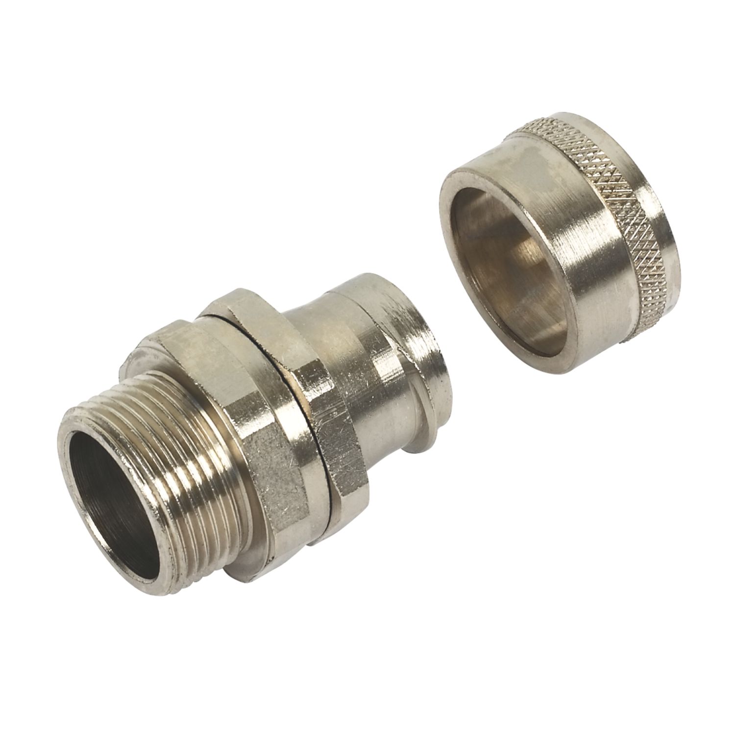 Adaptaflex Type B Straight Swivel External Thread Conduit Fittings M25 x 25mm 10 Pack (92101)