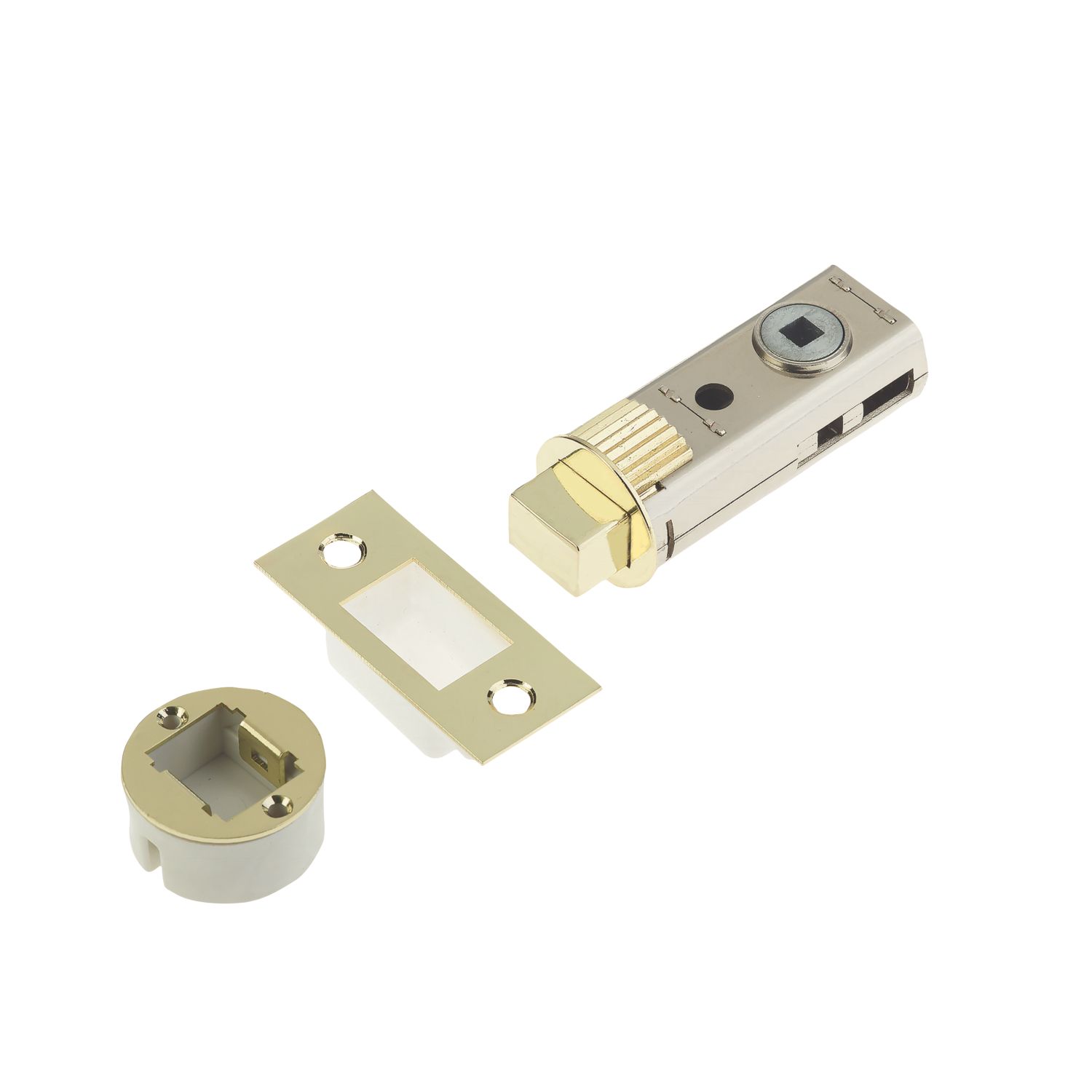 Union Polished Brass Tubular Privacy Bolt 60mm Case - 44mm Backset (9215V)