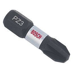 Bosch  1/4" 25mm Hex Shank PZ3 Impact Control Screwdriver Bits 2 Pack