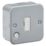 Knightsbridge Metal Clad 13A Unswitched Metal Clad Fused Spur & Flex Outlet