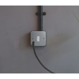 Knightsbridge Metal Clad 13A Unswitched Metal Clad Fused Spur & Flex Outlet