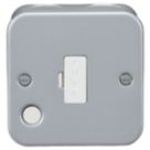 Knightsbridge Metal Clad 13A Unswitched Metal Clad Fused Spur & Flex Outlet