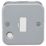 Knightsbridge Metal Clad 13A Unswitched Metal Clad Fused Spur & Flex Outlet