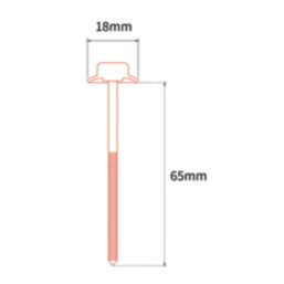 Onduline  Corrugated Bitumen Fixing Nails  Green 65mm x 18mm 100 Pack