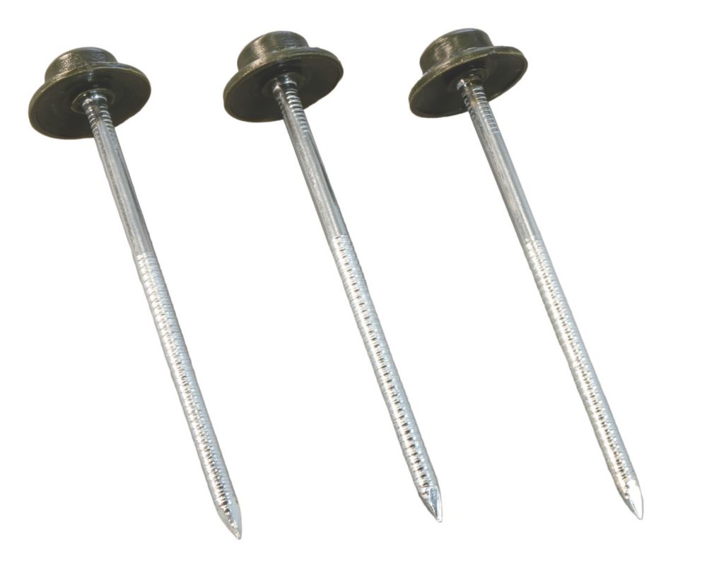 Onduline Corrugated Bitumen Fixing Nails Green 65mm x 18mm 100 Pack ...
