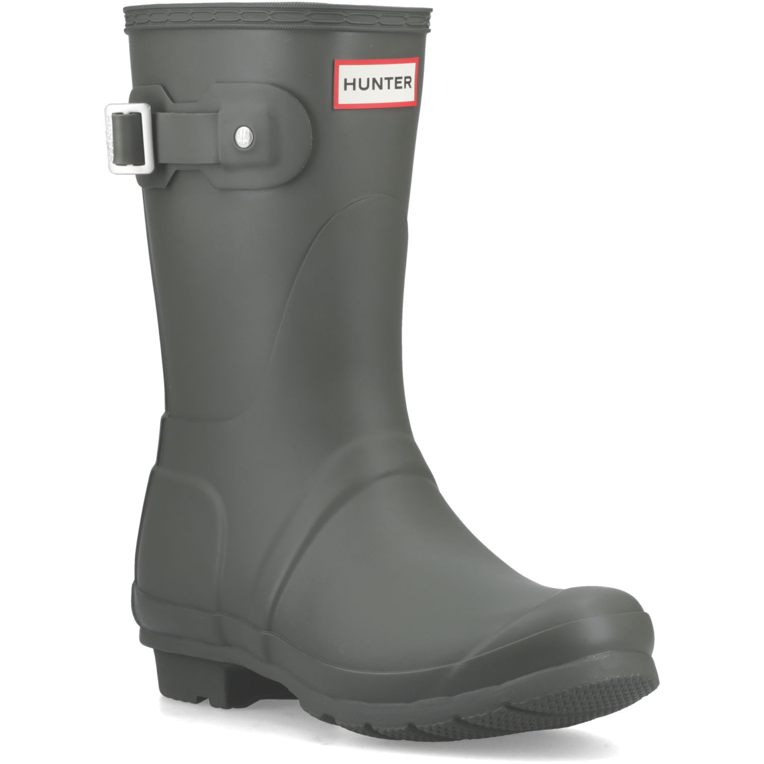 Hunter Original Short Size 7 Womens Dark Olive Non Safety Wellies (921EK)