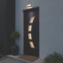 LAP Woodruff Outdoor LED Solar Wall Light With PIR Sensor Black 300lm