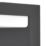 LAP Woodruff Outdoor LED Solar Wall Light With PIR Sensor Black 300lm