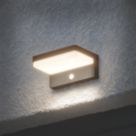 LAP Woodruff Outdoor LED Solar Wall Light With PIR Sensor Black 300lm