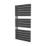 Ximax 1195mm x 600mm 2532BTU Black Flat Designer Towel Radiator
