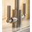 Streame by Abode Brolle Swan Dual-Lever Mono Mixer Kitchen Tap Brushed Nickel