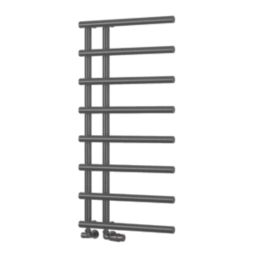 Reina 998mm x 500mm 1078BTU Gunmetal Flat Designer Towel Radiator