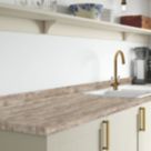 Wilsonart Matt Brown Wood Effect Laminate Upstand 3000mm x 100mm x 20mm
