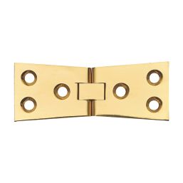 Polished Brass Counter Flap Hinges 38 x 102mm 2 Pack