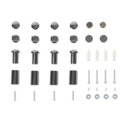 Flomasta 1000mm x 400mm 908BTU Chrome Curved  Towel Radiator