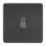 Knightsbridge  10AX 1-Gang Intermediate Switch Matt Black