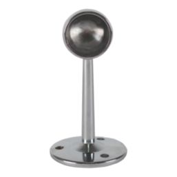 Essentials Rail End Brackets Polished Chrome 25mm 2 Pack