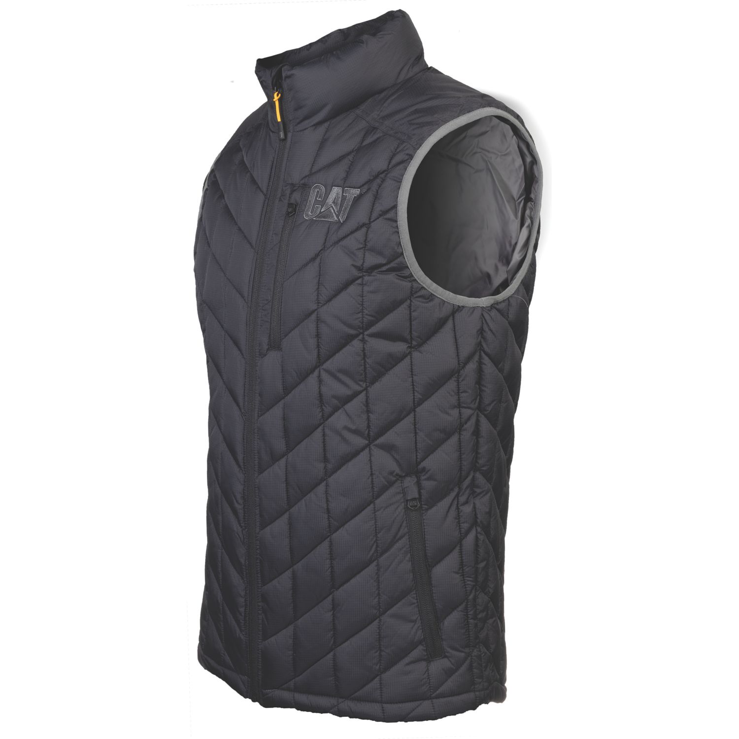 CAT Insulated Body Warmer Black Charcoal Large 42-44" Chest (921VF)