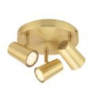 Inlight Harvey Round 3-Light Spotlight Satin Brass