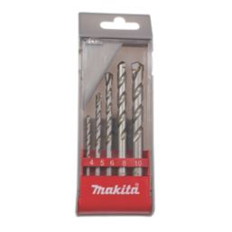 Makita Straight Shank Masonry Drill Bit Set 5 Pieces